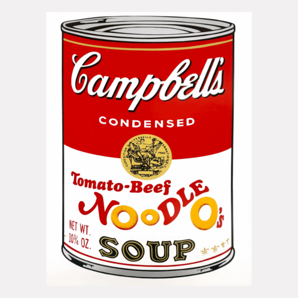 CAMPBELL SOUP CAN - Tomato beef noodle