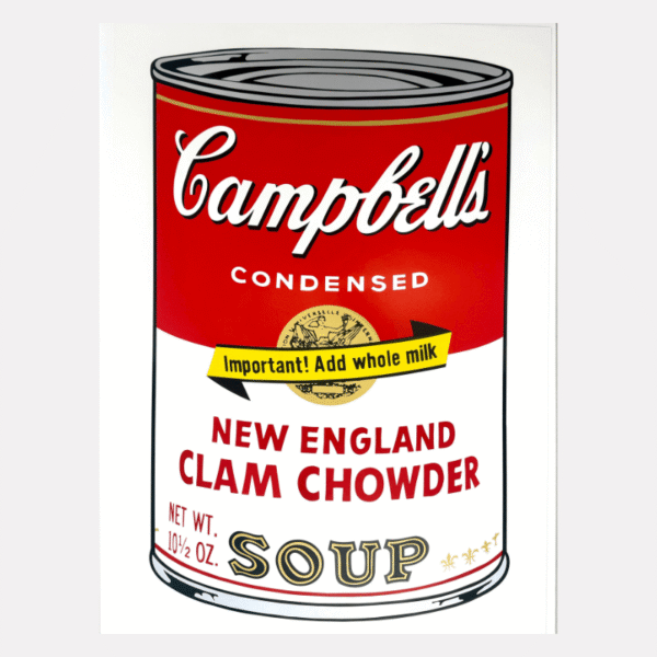 CAMPBELL SOUP CAN - New england clam chowder